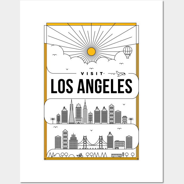 VISIT LOS ANGELES Wall Art by cranko